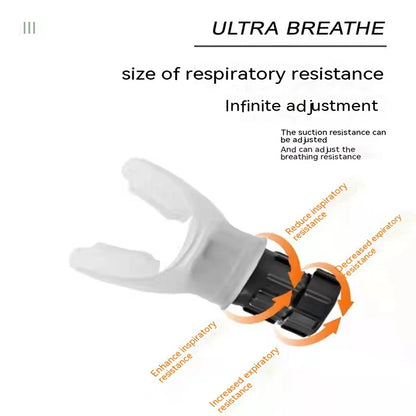 Lung Capacity Abdominal Breathing Trainer - Portable Fitness Equipment for Enhanced Lung Endurance and Breathing Exercises